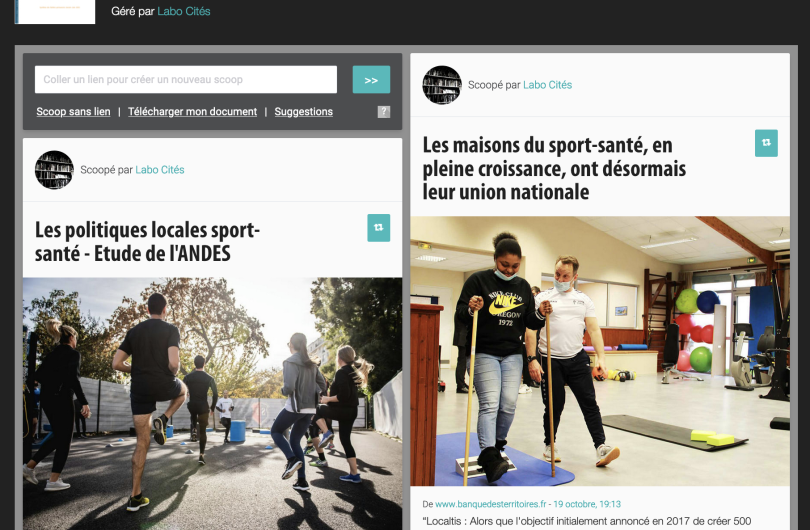 Revue de presse sport-santé de Labo Cités